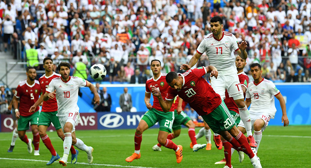 تصاویری زیبا از بازی ایران - مراکش در جام جهانی 2018