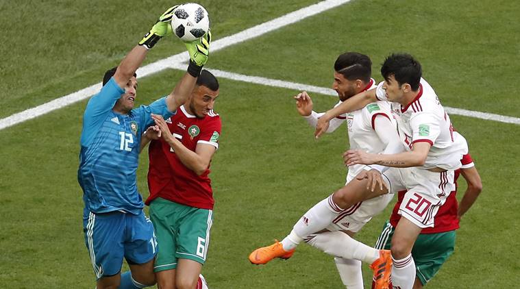 تصاویری زیبا از بازی ایران - مراکش در جام جهانی 2018
