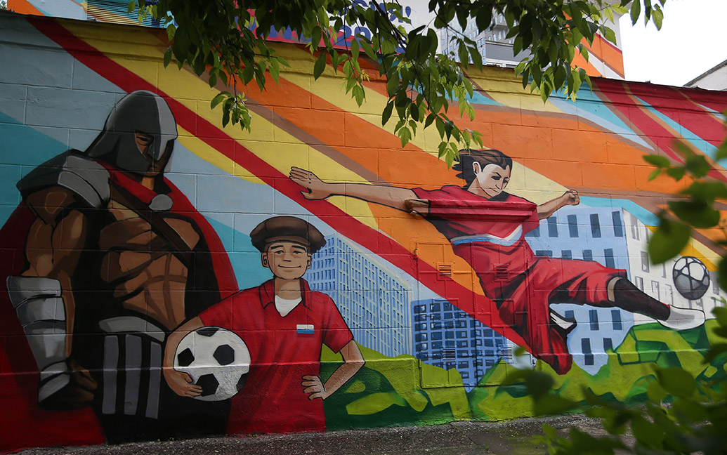 نقاشی های خیابانی جالب در ارتباط با جام جهانی