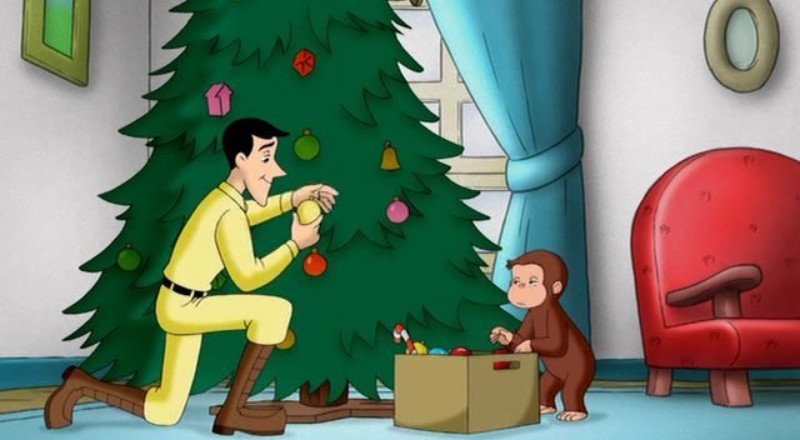 Curious George: a very monkey Christmas از بهترین انیمیشن های کریسمس