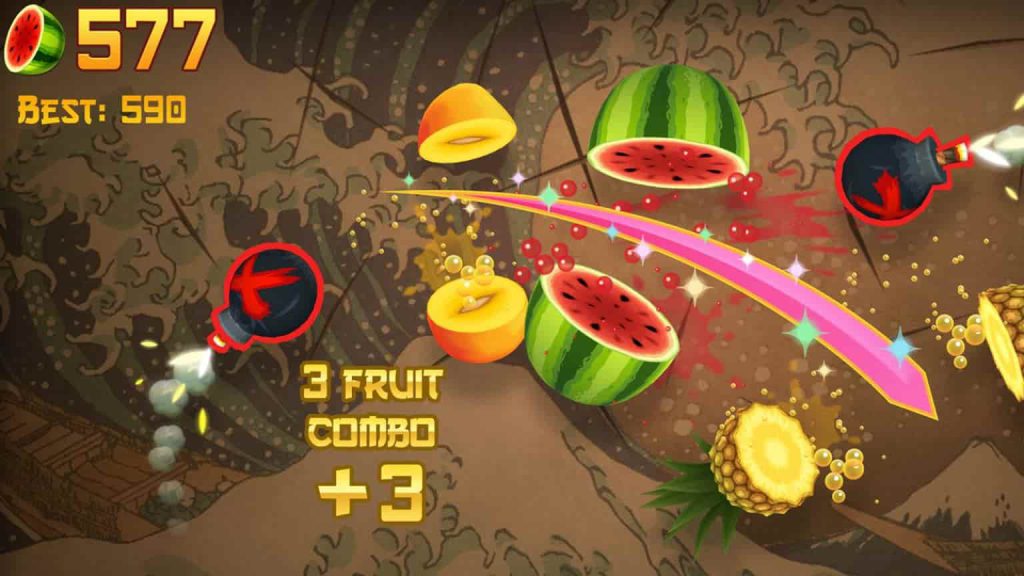 Fruit Ninja از بهترین بازی های موبایل